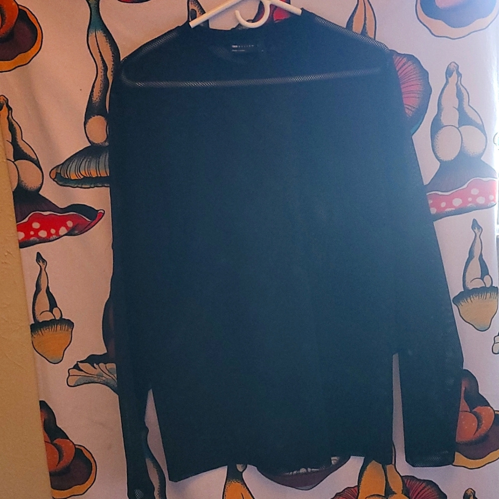 Mens Mesh long sleeves in Black Size S ASOS NWOT